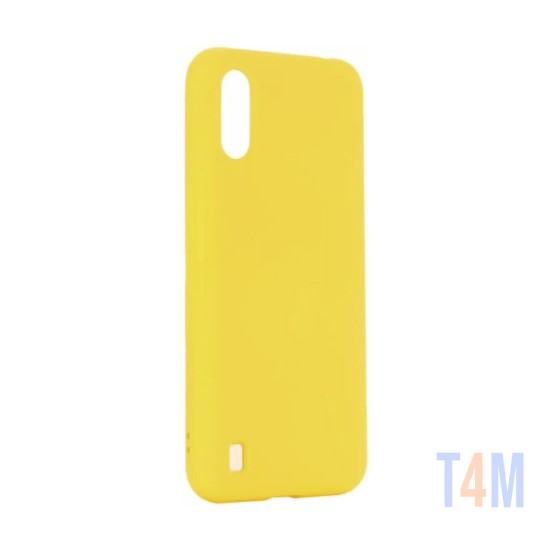 Capa de Silicone para Samsung Galaxy A01 Amarelo